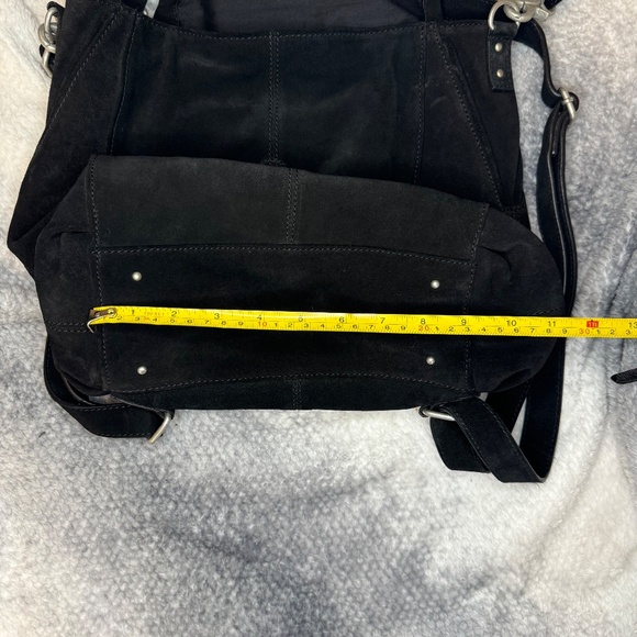 Free People Black Suede Convertible Backpack/Bag - Picture 10 of 16